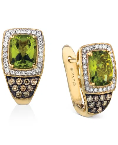 Le Vian Green Apple Peridot (4-1/5 Ct. T.w.), Chocolate Diamonds (3/8 Ct. T.w.) & Vanilla Diamonds (1/3 Ct. In No Color