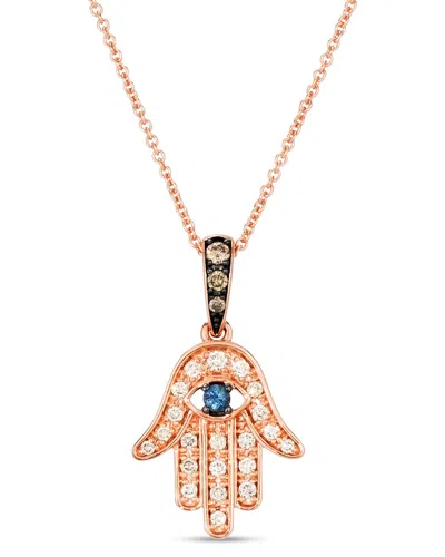 Le Vian ® Hamsa Collection 14k Rose Gold 0.21 Ct. Tw. Diamond & Sapphire Pendant