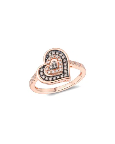 LE VIAN LE VIAN® HEART SHAPE 14K ROSE GOLD 0.36 CT. TW. DIAMOND RING