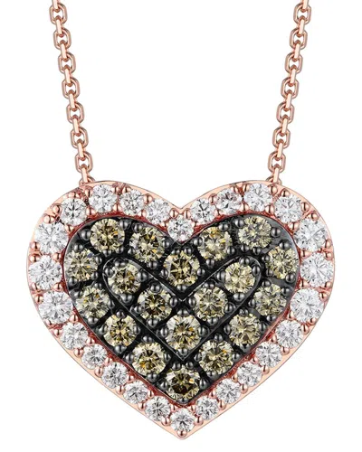Le Vian ® Hearts 14k Rose Gold 1.65 Ct. Tw. Diamond Pendant Necklace
