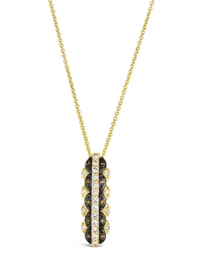Le Vian Honey & Chocolate 14k 0.35 Ct. Tw. Diamond Pendant Necklace