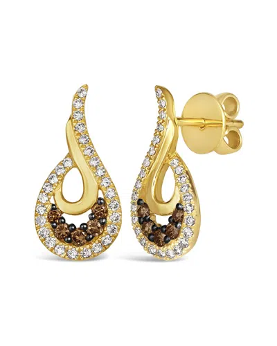 Le Vian ® Honey And Chocolate 14k 0.60 Ct. Tw. Diamond Earrings In Gold