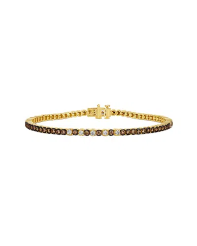 Le Vian ® Honey & Chocolate 14k 2.10 Ct. Tw. Diamond Tennis Bracelet In Gold