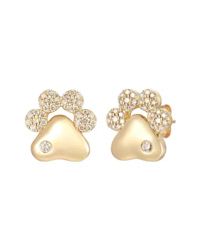 Le Vian ® I Love Dogs 14k 0.52 Ct. Tw. Diamond Stud Earrings In Gold