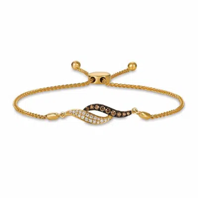 Le Vian Ladies Adjustability Bracelets Set In 14k Honey Gold