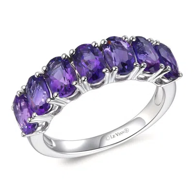 Le Vian Ladies Amethyst Rings Set In 14k Vanilla Gold In Purple