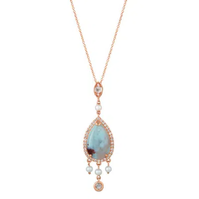 Le Vian Ladies Aquaprase Necklaces Set In 14k Strawberry Gold Svhw 48 In ["pink","rose Gold Tone","gold Tone"]