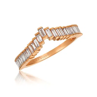 Le Vian Ladies Baguette Frenzy Rings In 14k Strawberry Gold