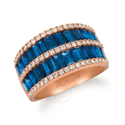 Le Vian Ladies Baguette Frenzy Rings Set In 14k Strawberry Gold In Pink/rose Gold Tone/gold Tone
