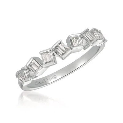 Le Vian Ladies Baguette Frenzy Rings Set In 14k Strawberry Gold In White