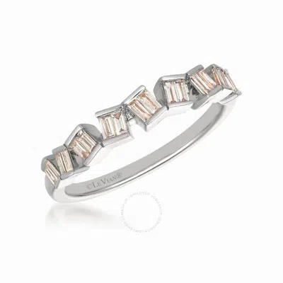 Le Vian Ladies Baguette Frenzy Rings Set In 14k Vanilla Gold In White