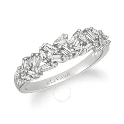 Le Vian Ladies Baguette Frenzy Rings Set In 14k Vanilla Gold In White