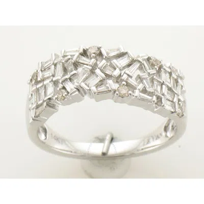Le Vian Ladies Baguette Frenzy Rings Set In 14k Vanilla Gold In White
