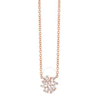 Le Vian Ladies Baguette Necklaces Set In 14k Strawberry Gold