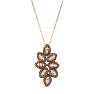 Le Vian Ladies Baguette Necklaces Set In 14k Strawberry Gold In Rose Gold-tone