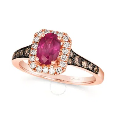 Le Vian Ladies Balance Rings Set In 14k Strawberry Gold In Pink/rose Gold Tone/gold Tone