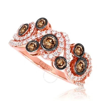 Le Vian Ladies Band Rings Set In 14k Strawberry Gold In Pink/rose Gold Tone/gold Tone
