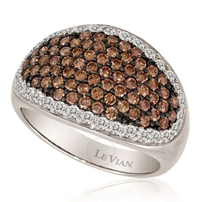 Le Vian Ladies Band Rings Set In 14k Vanilla Gold In White