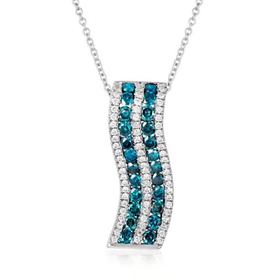 Le Vian Ladies Blueberry Diamond Necklaces Set In 14k Vanilla Gold In White