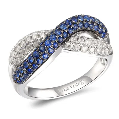 Le Vian Ladies Blueberry Sapphire Collection Rings Set In 14k Vanilla Gold In Green