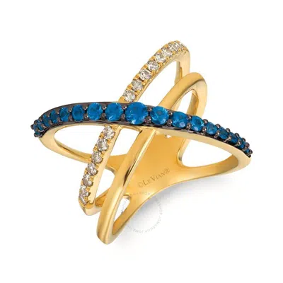 Le Vian Ladies Blueberry Sapphire Gladiator Collection Rings Set In 14k Honey Gold In Yellow