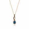 Le Vian Ladies Blueberry Sapphire Necklaces Set In 14k Strawberry Gold In Gold