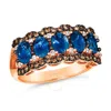 Le Vian Ladies Blueberry Sapphire Rings Set In 14k Strawberry Gold In Pink/rose Gold Tone/gold Tone