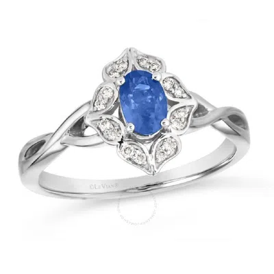 Le Vian Ladies Blueberry Sapphire Rings Set In 14k Vanilla Gold In White