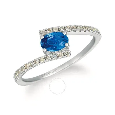 Le Vian Ladies Blueberry Sapphire Rings Set In 14k Vanilla Gold In White