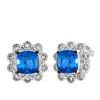 Le Vian Ladies Blueberry Tanzanite Earrings Set In 14k Vanilla Gold In Blue