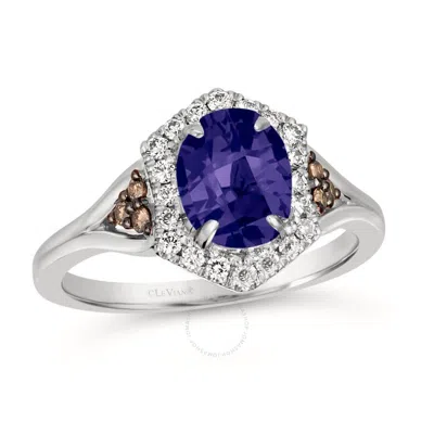Le Vian Ladies Blueberry Tanzanite Ring Set In 14k Vanilla Gold In White