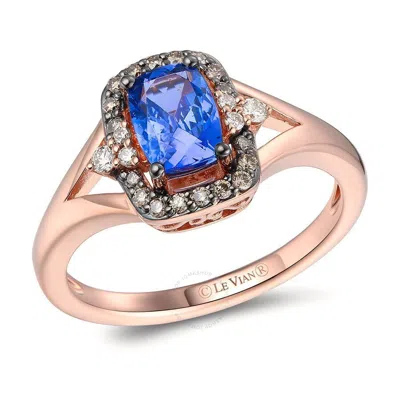 Le Vian Ladies Blueberry Tanzanite Rings Set In 14k Strawberry Gold In Pink/rose Gold Tone/gold Tone