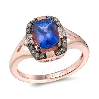 Le Vian Ladies Blueberry Tanzanite Rings Set In 14k Strawberry Gold In Pink/rose Gold Tone/gold Tone