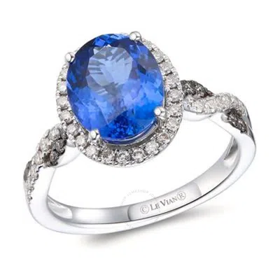 Le Vian Ladies Blueberry Tanzanite Rings Set In 14k Vanilla Gold In White
