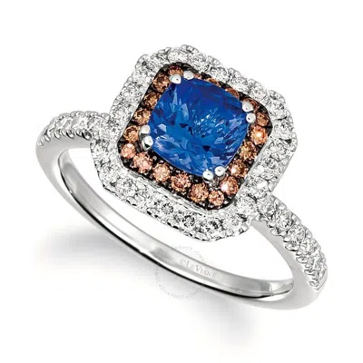 Le Vian Ladies Blueberry Tanzanite Rings Set In 14k Vanilla Gold In White