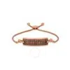 Le Vian 14k Strawberry Gold 2.38 Ct. Tw. Diamond Bolo Bracelet In Pink/rose Gold Tone/gold Tone