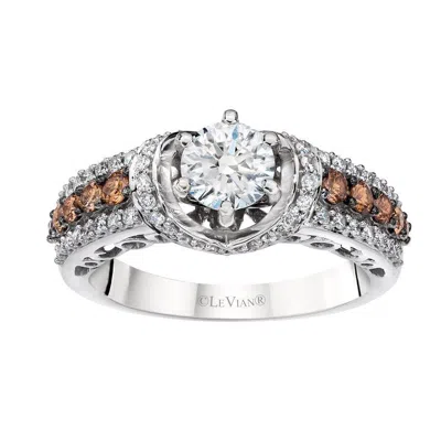 Le Vian Ladies Bridal Rings Set In 14k Vanilla Gold In Metallic