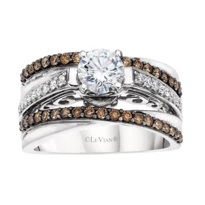 Le Vian Ladies Bridal Rings Set In 14k Vanilla Gold In Metallic