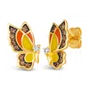 Le Vian Ladies Butterfly Away Earrings In 14k Honey Gold In Multi