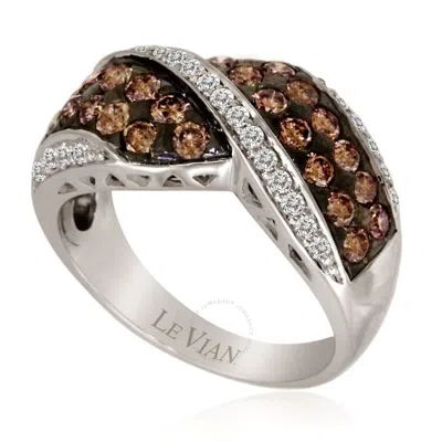 Le Vian Ladies Bypass Rings Set In 14k Vanilla Gold In White