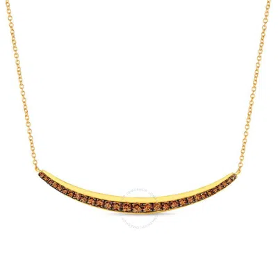 Le Vian Ladies Chocolate And Honey Necklaces Set In 14k Honey Gold In Yellow