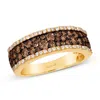 Le Vian Ladies Chocolate And Honey Rings Set In 14k Honey Gold In Multi