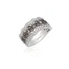 Le Vian Ladies Chocolate Diamond Bands Rings Set In 14k Vanilla Gold In White