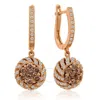 Le Vian Ladies Chocolate Diamond Earrings Set In 14k Strawberry Gold In Pink/rose Gold Tone/gold Tone