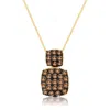 Le Vian Ladies Chocolate Diamond Necklaces Set In 14k Honey Gold In Yellow