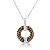 Le Vian Ladies Chocolate Diamond Necklaces Set In 14k Vanilla Gold In White