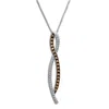 Le Vian Ladies Chocolate Diamond Necklaces Set In 14k Vanilla Gold In White