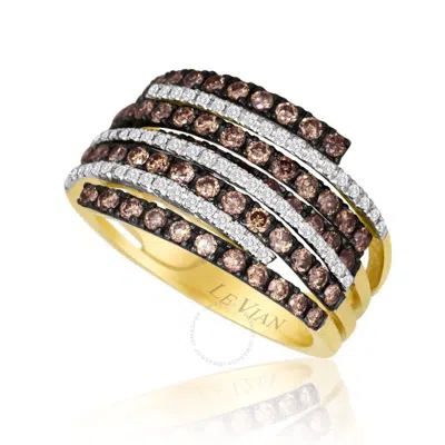 Le Vian Ladies Chocolate Diamond Rings Set In 14k Honey Gold In Yellow