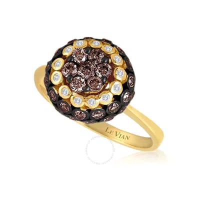 Le Vian Ladies Chocolate Diamond Rings Set In 14k Honey Gold In Yellow