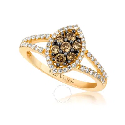 Le Vian Ladies Chocolate Diamond Rings Set In 14k Honey Gold In Yellow